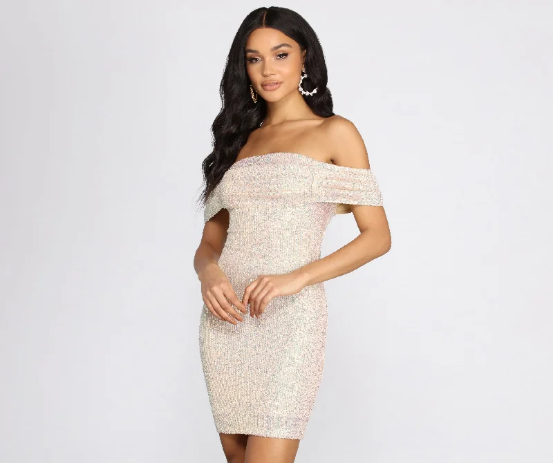 Hot Glam Sequin Mini Dress