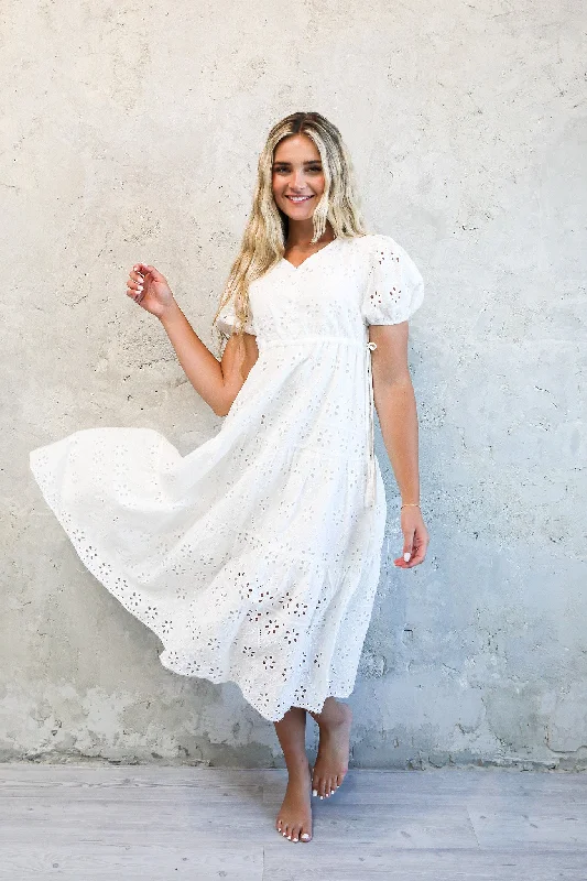 The Randa in White Eyelet (FINAL SALE)