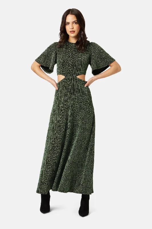 Disco Hangover Trance Dress in Green